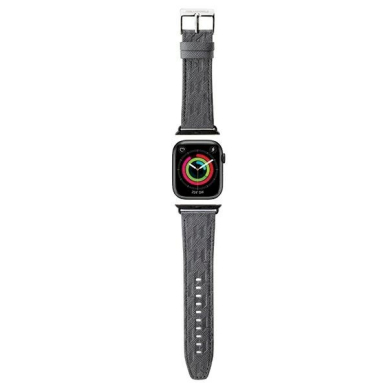 Karl Lagerfeld Saffiano Monogram Apyrankė Apple Watch 42/44/45/49mm - silver