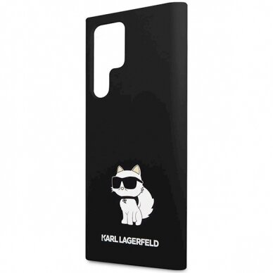 Karl Lagerfeld Silicone Choupette dėklas Samsung Galaxy S24 Ultra - Juodas 5