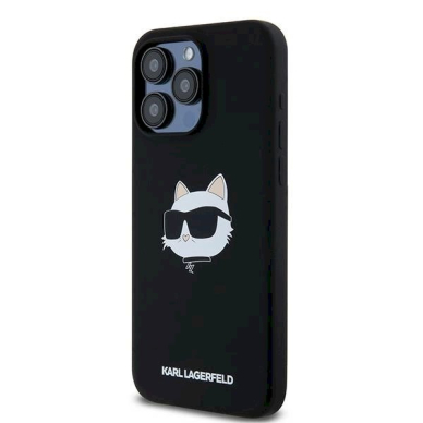 Karl Lagerfeld Silicone Choupette Head MagSafe dėklas iPhone 15 Pro - Juodas 1