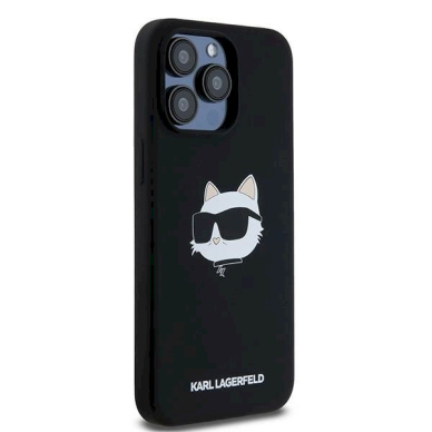 Karl Lagerfeld Silicone Choupette Head MagSafe dėklas iPhone 15 Pro Max - Juodas 3