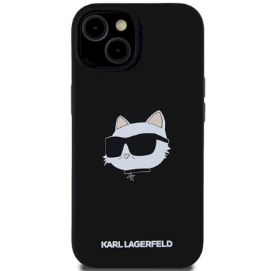 Karl Lagerfeld Silicone Choupette Head MagSafe dėklas iPhone 15/14/13 - Juodas 2