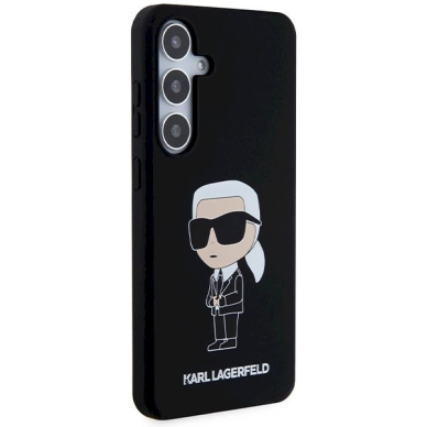 Originalus Karl Lagerfeld Dėklas Silicone IkonikSamsung Galaxy S24+ - Juodas 3