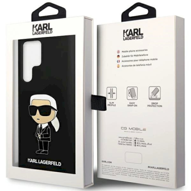 Karl Lagerfeld Silicone Ikonik Dėklas Samsung Galaxy S24 Ultra - Juodas 7