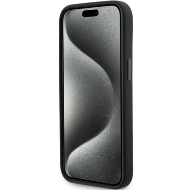 Karl Lagerfeld Silicone Ikonik Metal Pin dėklas skirtas iPhone 15 Plus / 14 Plus - Juodas 4