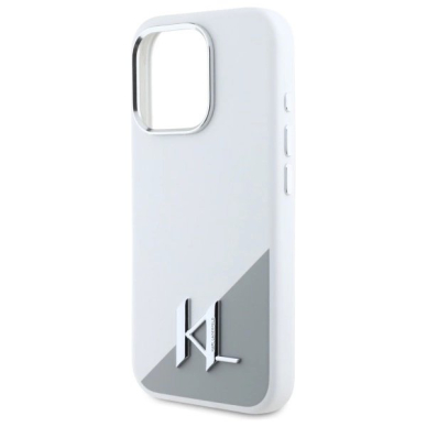 Dėklas Karl Lagerfeld Silicone Initial Logo  iPhone 16 Pro Max - Baltas 5