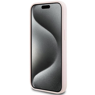 Karl Lagerfeld Silicone Karl Script dėklas skirtas iPhone 15 - Rožinis 4