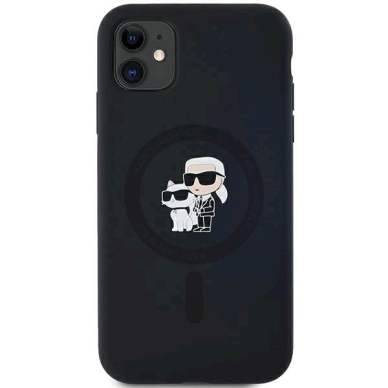 Karl Lagerfeld Silicone Karl Choupette MagSafe dėklas iPhone 11 / Xr - Juodas 2