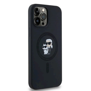 Karl Lagerfeld Silicone Karl Choupette MagSafe dėklas iPhone 13 Pro / 13 - Juodas 3