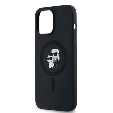 Karl Lagerfeld Silicone Karl Choupette MagSafe dėklas iPhone 13 Pro / 13 - Juodas 5