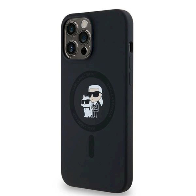 Karl Lagerfeld Silicone Karl Choupette MagSafe dėklas iPhone 13 Pro Max - Juodas 1