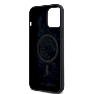 Karl Lagerfeld Silicone Karl Choupette MagSafe dėklas iPhone 13 Pro Max - Juodas 6