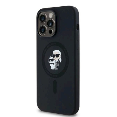 Karl Lagerfeld Silicone Karl Choupette MagSafe dėklas iPhone 14 Pro - Juodas 1