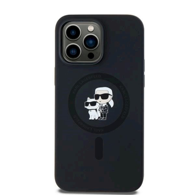 Karl Lagerfeld Silicone Karl Choupette MagSafe dėklas iPhone 14 Pro - Juodas 2