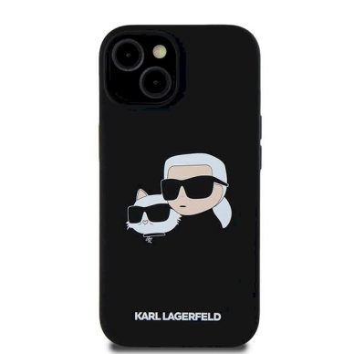 Karl Lagerfeld Silicone Karl Choupette MagSafe dėklas iPhone 15 / 14 / 13 - Juodas 2