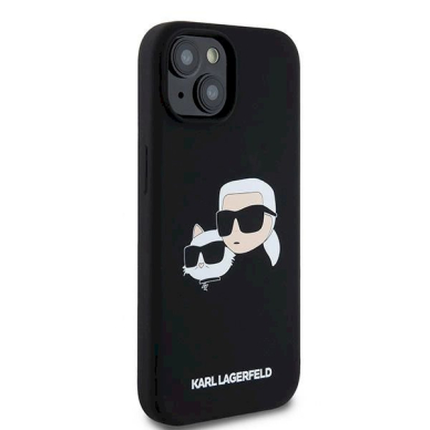 Karl Lagerfeld Silicone Karl Choupette MagSafe dėklas iPhone 15 / 14 / 13 - Juodas 3