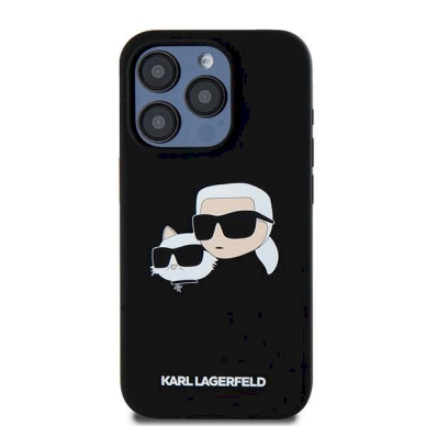 Karl Lagerfeld Silicone Karl Choupette MagSafe dėklas iPhone 15 Pro - Juodas 2