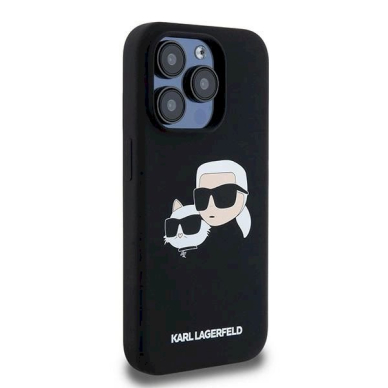 Karl Lagerfeld Silicone Karl Choupette MagSafe dėklas iPhone 15 Pro - Juodas 3