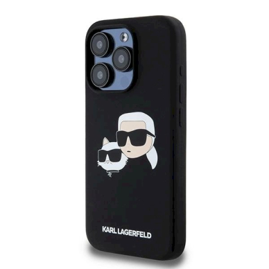 Karl Lagerfeld Silicone Karl Choupette MagSafe dėklas iPhone 15 Pro - Juodas 1