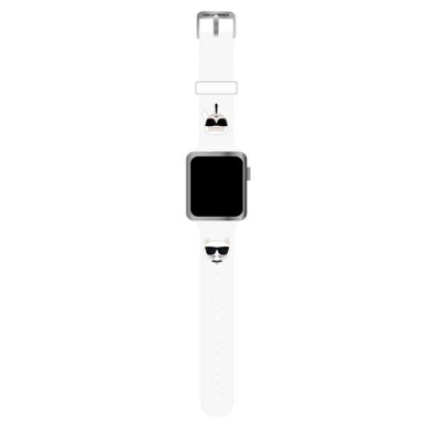 Apyrankė Karl Lagerfeld KLAWLSLCKW Apple Watch 42/44 / 45mm Balta