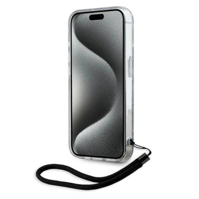 Karl Lagerfeld Zebra With Cord iPhone 15 Pro Max Case - violetinis 3