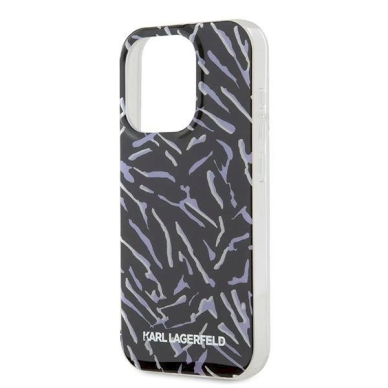 Karl Lagerfeld Zebra With Cord iPhone 15 Pro Max Case - violetinis 4