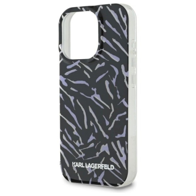 Dėklas Karl Lagerfeld Zebra With Cord iPhone 16 Pro  - Violetinis 4