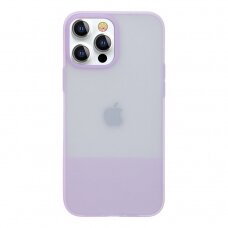 Kingxbar Plain Series dėklas skirtas iPhone 13 Pro Max silikoninis violetinis