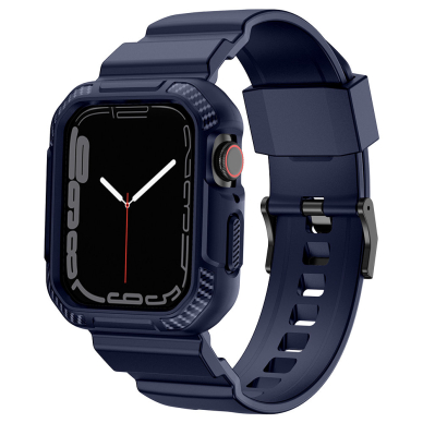 Apyrankė Kingxbar CYF106 2in1 strap for Apple Watch SE, 9, 8, 7, 6, 5, 4, 3, 2, 1 (41, 40, 38 mm) Mėlynas 4