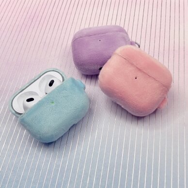 Dėklas AirPods 3 Kingxbar Plush Pods Mėlynas 1