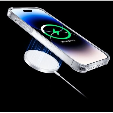 Dėklas Kingxbar PQY Go Out iPhone 14 Pro Max (MagSafe) Sidabrinis 3