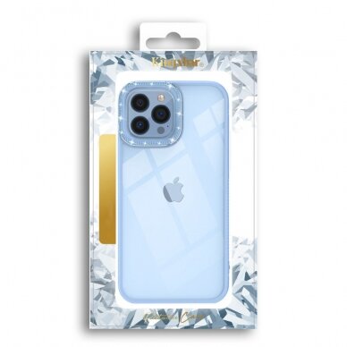 Dėklas Kingxbar Sparkle Series case iPhone 13 Pro Mėlynas 4