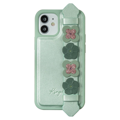 Kingxbar Sweet Serijos Dėklas Dekoruotas Tikrais Swarovski Kristalais Iphone 12 Pro / Iphone 12 Žalias