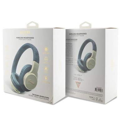 Krepšys Guess bluetooth on-ear ausinės GUBH604GEMB Mėlynas/Mėlynas 4G Script 3