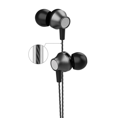 Laisvų rankų įranga Devia Metal In-ear 3,5mm juoda