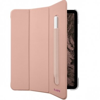 LAUT Huex Folio - Apsauginis dėklas su laikikliu Apple Pencil skirta iPad 10.9  10G (rose) 4