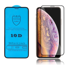 Akcija! LCD apsauginis stikliukas 10D Full Glue Xiaomi Redmi Note 9T 5G lenktas juodas