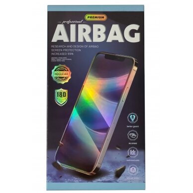 LCD apsauginis stikliukas 18D Airbag Shockproof iPhone X/XS/11 Pro juodas 1