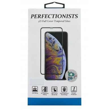 LCD apsauginis stikliukas 2.5D Perfectionists Samsung S22 lenktas juodas