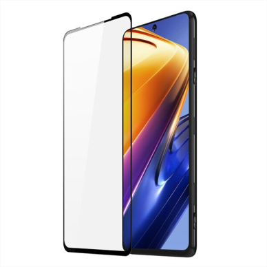 LCD apsauginis stikliukas 2.5D Perfectionists Xiaomi Poco F4 juodas