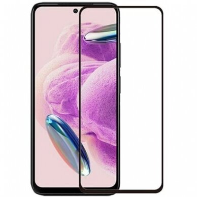 LCD apsauginis stikliukas 2.5D Perfectionists Xiaomi Redmi Note 12 Pro 4G lenktas juodas