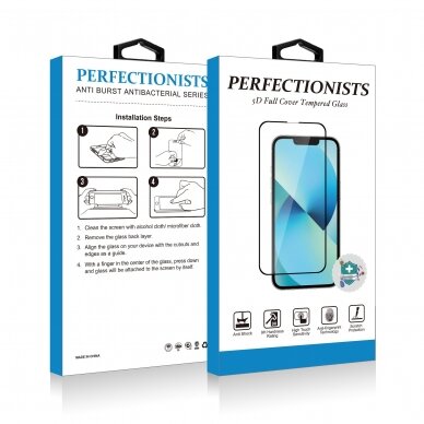 LCD apsauginis stikliukas 3D Perfectionists Xiaomi 12S lenktas juodas 1