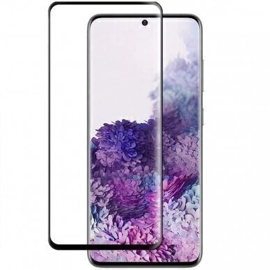 LCD apsauginis stikliukas 5D Cold Carving Samsung Galaxy A13 4G/A13 5G/A04s lenktas juodas