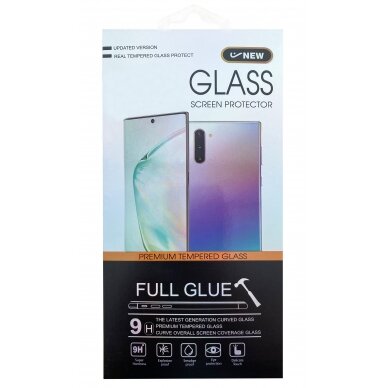 Lcd Apsauginis Stikliukas 5D Cold Carving Samsung A405 A40 Lenktas Juodas  1