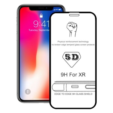 Lcd Apsauginis Stikliukas 5D Perfectionists Apple Iphone Xr/11 Lenktas Juodas