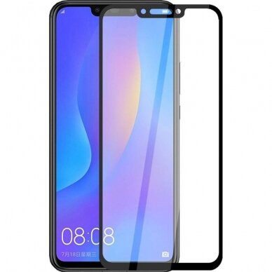 Lcd Apsauginis Stikliukas 9D Full Glue Huawei Mate 20 Lite Juodas