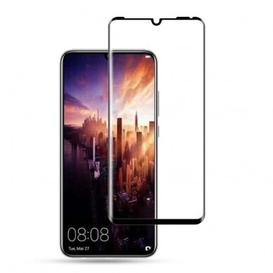 Lcd Apsauginis Stikliukas 9D Full Glue Huawei P30 Lite Juodas