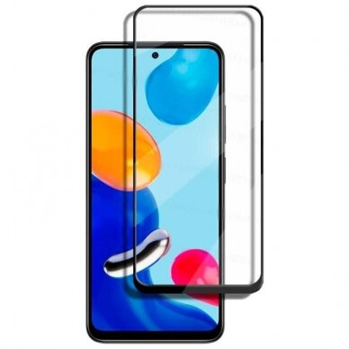 LCD apsauginis stikliukas 9D Full Glue Xiaomi Redmi Note 11/Poco M4 Pro 4G juodas