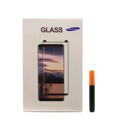 Lcd Apsauginis Stikliukas M1 5D Uv Glue Huawei Mate 20 Pro Lenktas Skaidrus  1