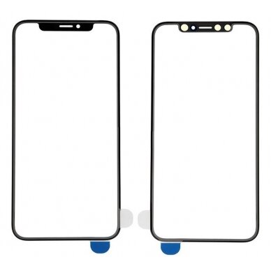 LCD stikliukas Apple iPhone X/XS su OCA juodas V2 ORG