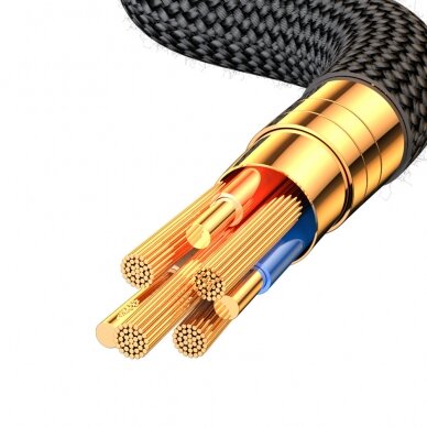 Lightning cable - USB A 2.4A 1.2m with LED display Joyroom S-AL012A16 - Juodas 11